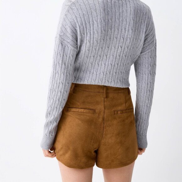 NWT Toast Brown faux suede short - Picture 3 of 3